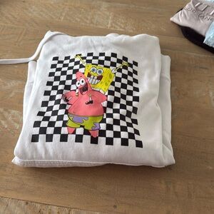Vans SpongeBob Sweatshirt Size XL White